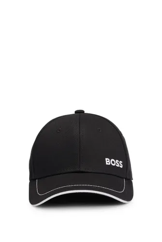 BOSS Mens Cap-1 Logo-detail cap in cotton twill