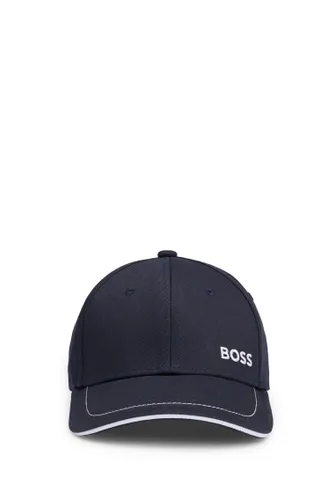 BOSS Mens Cap-1 Logo-detail cap in cotton twill