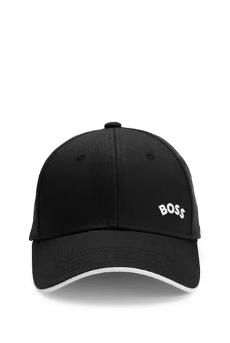 BOSS Mens Cap-Bold-Curved Cotton-twill cap with curved logo