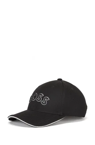 BOSS Mens Cap-US Stretch-piqué Cap with Logo Embroidery