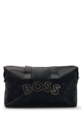 BOSS Mens Catch GL Holdall Recycled-Fabric Holdall with