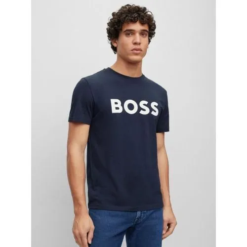 BOSS Mens Dark Blue Thinking 1 T-Shirt