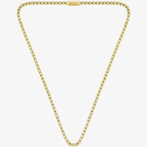 BOSS Mens Gold-Tone Stainless-Steel 58cm Chain 1580291