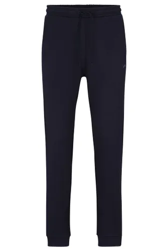 BOSS Mens Hadiko Curved Curved-logo tracksuit bottoms in