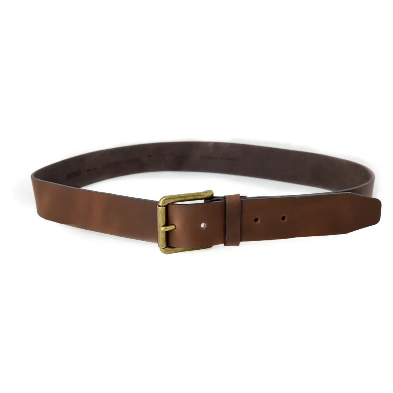 Boss , Mens Leather Belt ,Brown male, Sizes: