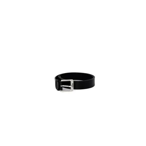 Boss , Men's Leather Belt Spring/Summer Collection ,Black male, Sizes: