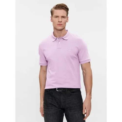 BOSS Mens Light Pastel Pink Passenger Polo Shirt