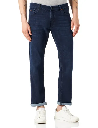 BOSS Mens Maine BC-L-P Blue Regular-fit Jeans in