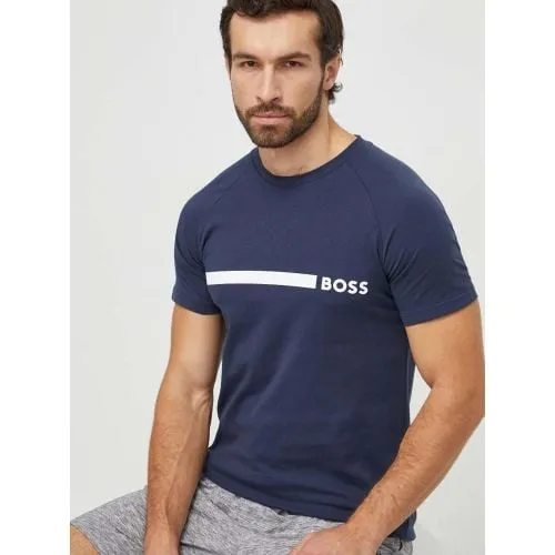 BOSS Mens Navy RN Slim Fit T-Shirt