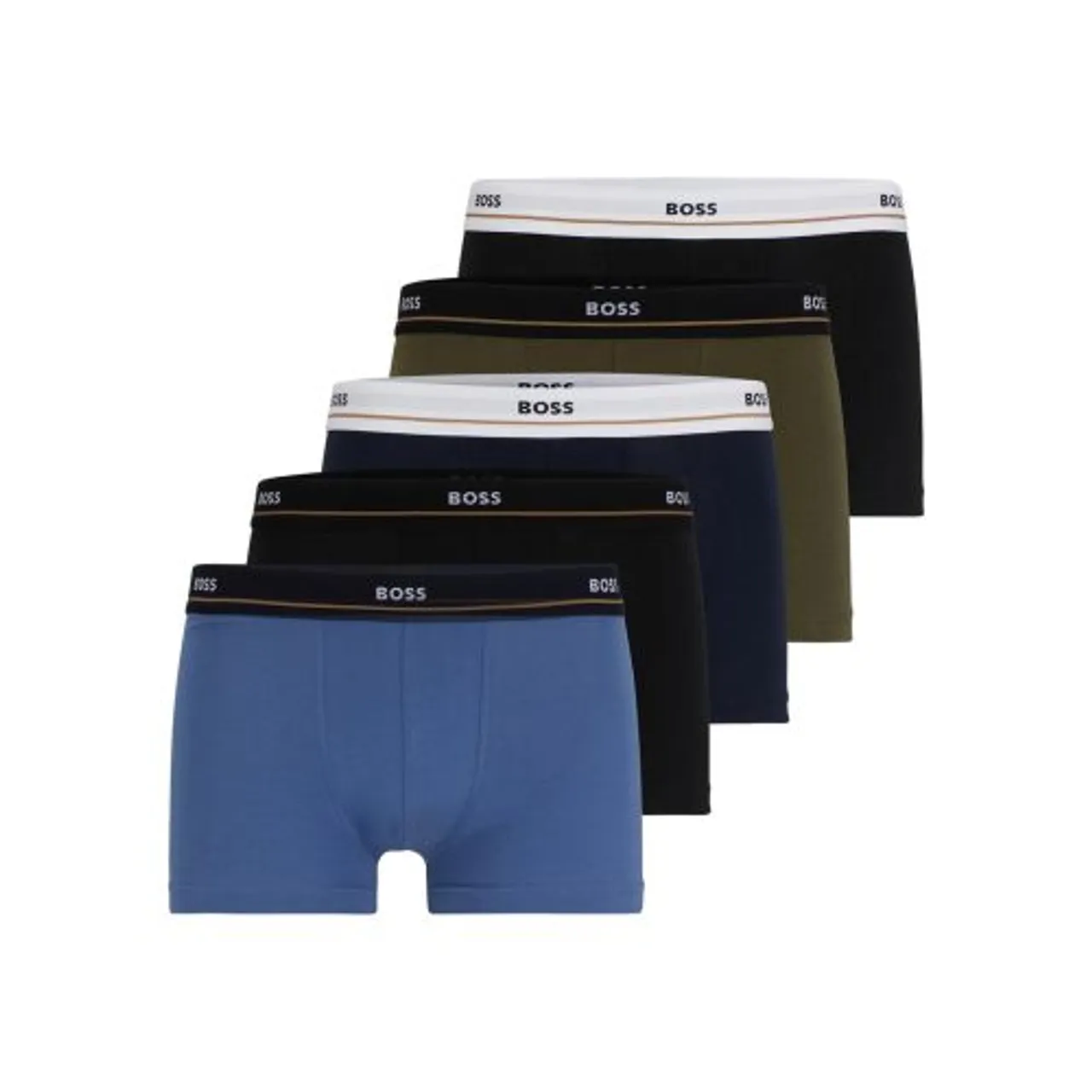 BOSS Mens Open Miscellaneous 5-Pack Essential Trunk