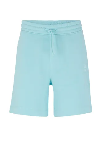 BOSS Mens Sewalk Logo-patch shorts in cotton terry