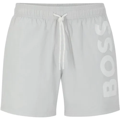 BOSS Mens Swim Shorts - Pastel Grey 057