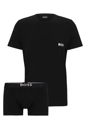 BOSS Mens T-Shirt+TrunkSet Black