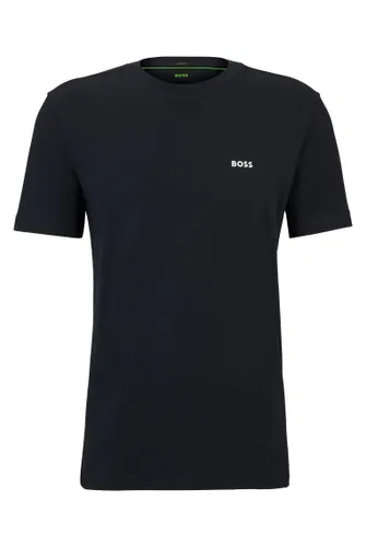 BOSS Mens Tee Stretch-Cotton Regular-fit T-Shirt with