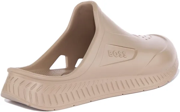 BOSS Mens Titanium-R Slid Rubberised slip-on sandals with