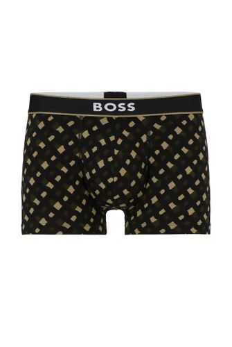 BOSS Mens Trunk 24 Print Stretch-cotton trunks with