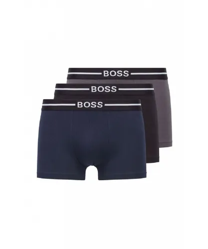 Boss Mens Trunk 3 Pack - Multicolour Cotton