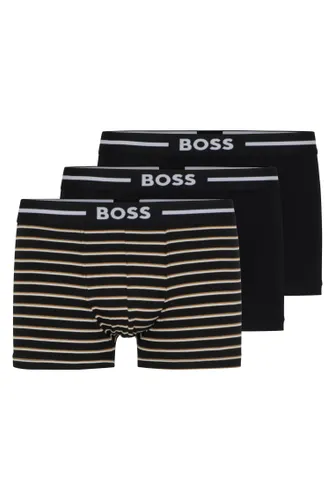 BOSS Mens Trunk 3P Bold Design Triple-pack of