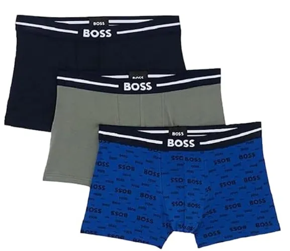 BOSS Men's Trunk 3p Bold Design