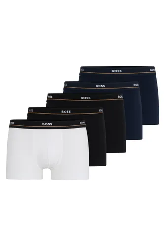 BOSS Mens Trunk 5P Essential Five-pack of stretch-cotton