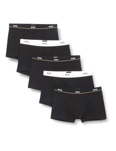 BOSS Mens Trunk 5P Essential Five-pack of stretch-cotton