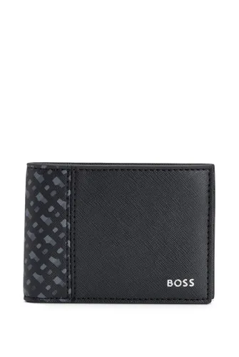 BOSS Mens Zair S Structured Billfold Wallet with Monogram