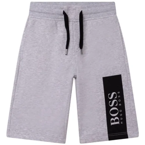BOSS  MEUBLO  boys's Children's shorts in Grey