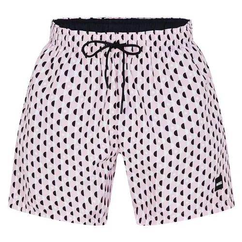 Boss Mini Pattern Swim Shorts - Pink
