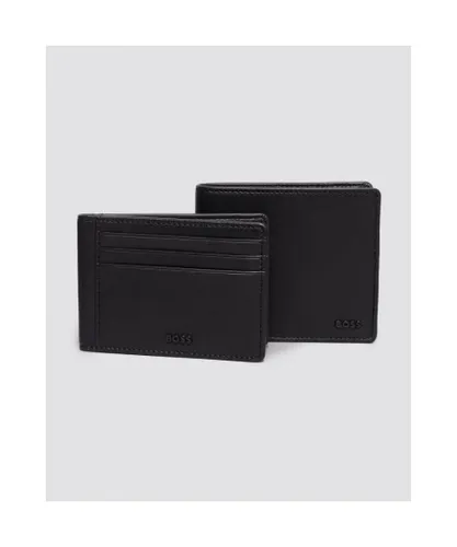 Boss Orange Mens Accessories Hugo GBBM Card Holder & Matching Wallet in Black - One Size