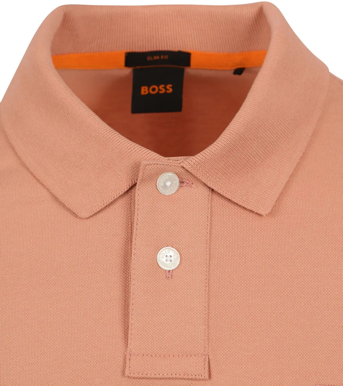 BOSS Passenger Polo Shirt Peach Pink Orange