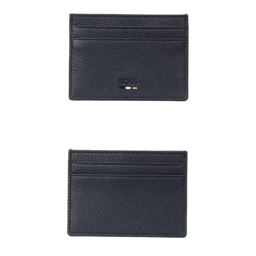 Boss Ray Grain Faux Leather Card holder - Blue