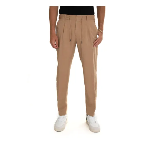 Boss , Relaxed Fit Stretch Chinos ,Beige male, Sizes: