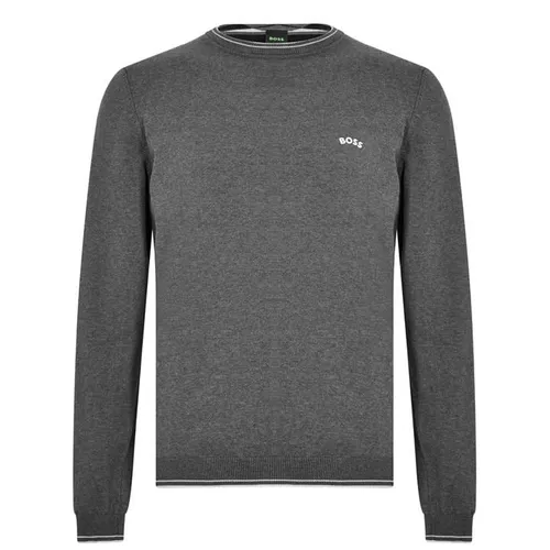 Boss Ritom Crew Knit Sweater - Grey