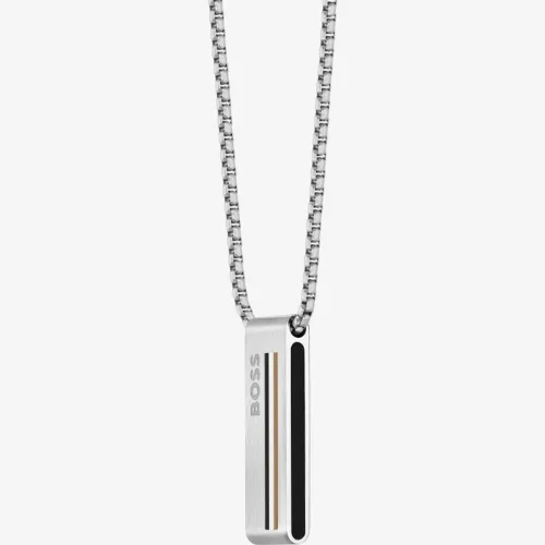 BOSS Sarkis Logo Stainless-Steel Necklace 1580361