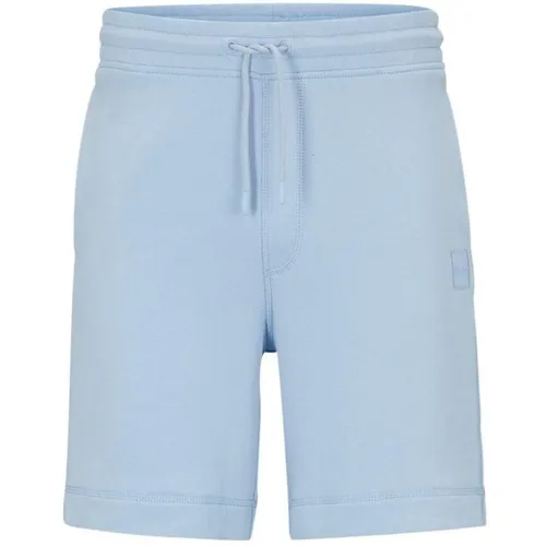 Boss Sewalk Fleece Shorts - Blue