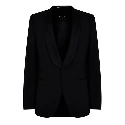 Boss Single Breasted Suit Jacket - Black