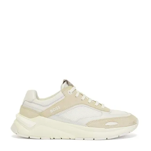 Boss Skylar Mixed Material Trainers - White