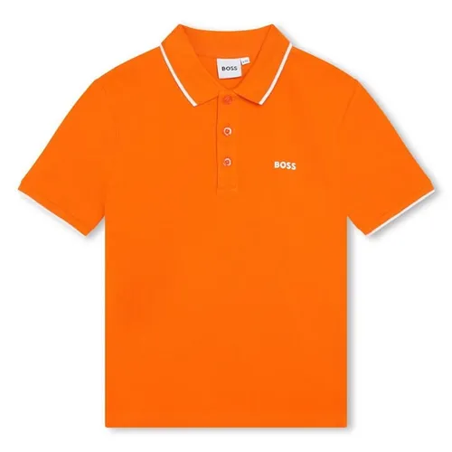 Boss Small Logo Polo Shirt - Orange