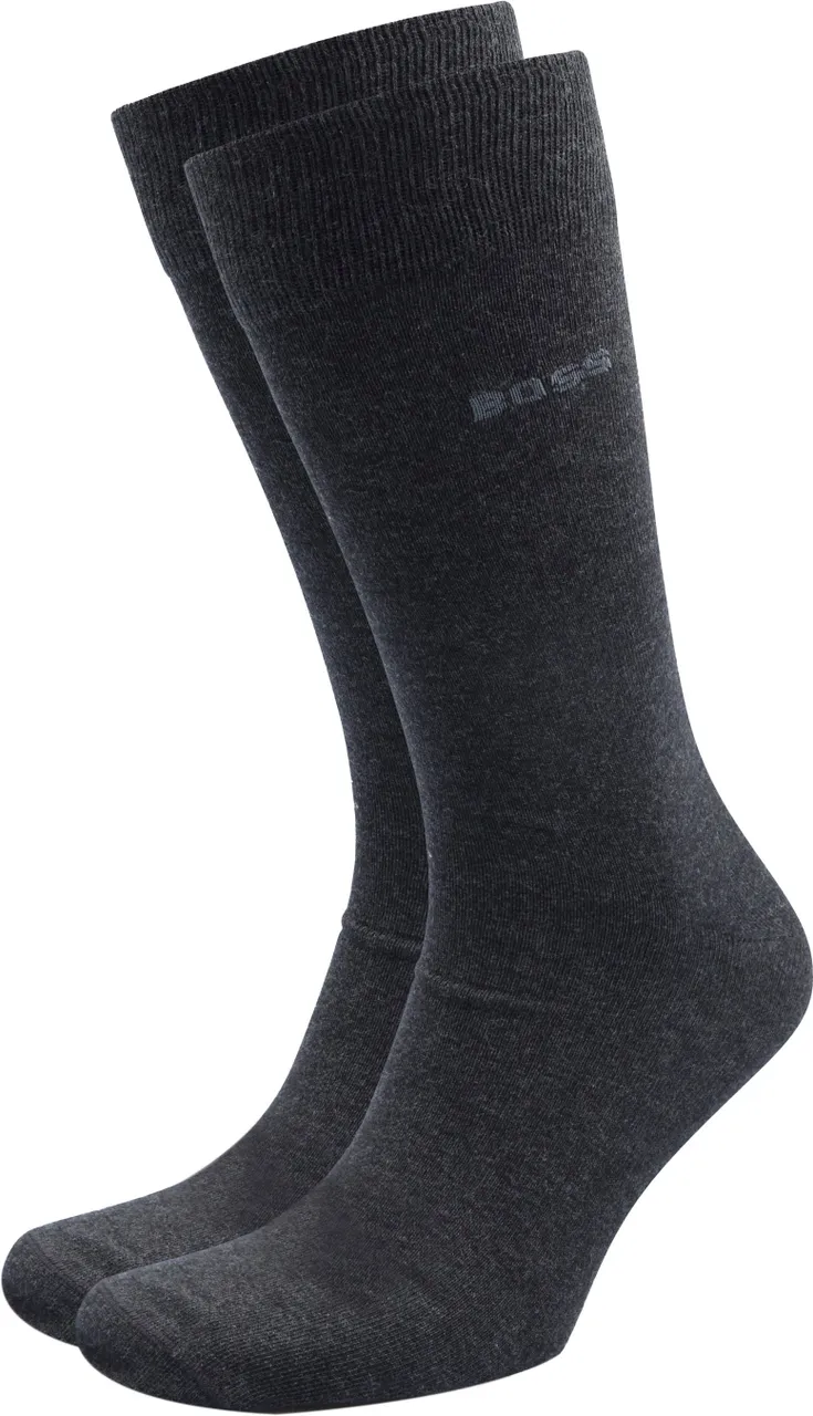 BOSS Socks 2-Pack Anthracite Dark Grey Grey