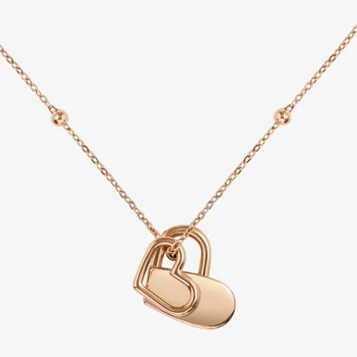 BOSS Soulmate Gold-Tone Hearts Necklace 1580218