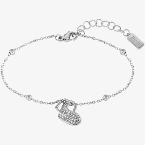 BOSS Soulmate Stainless-Steel Hearts Chain Bracelet 1580215