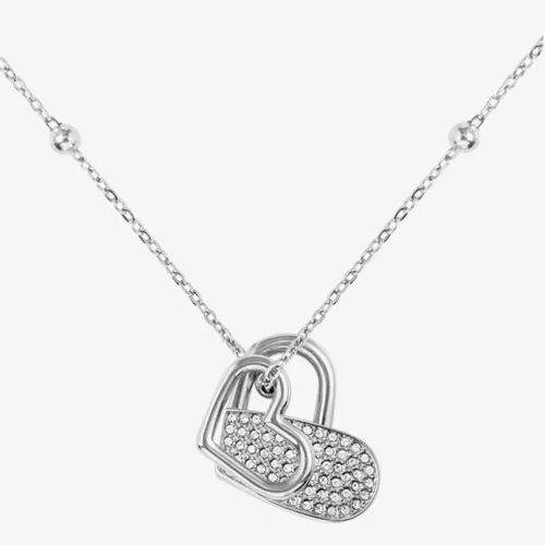 BOSS Soulmate Stainless-Steel Hearts Necklace 1580217