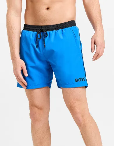 BOSS Starfish Swim Shorts - Blue - Mens