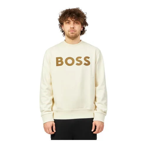 Boss , Sweatshirts ,Beige male, Sizes: