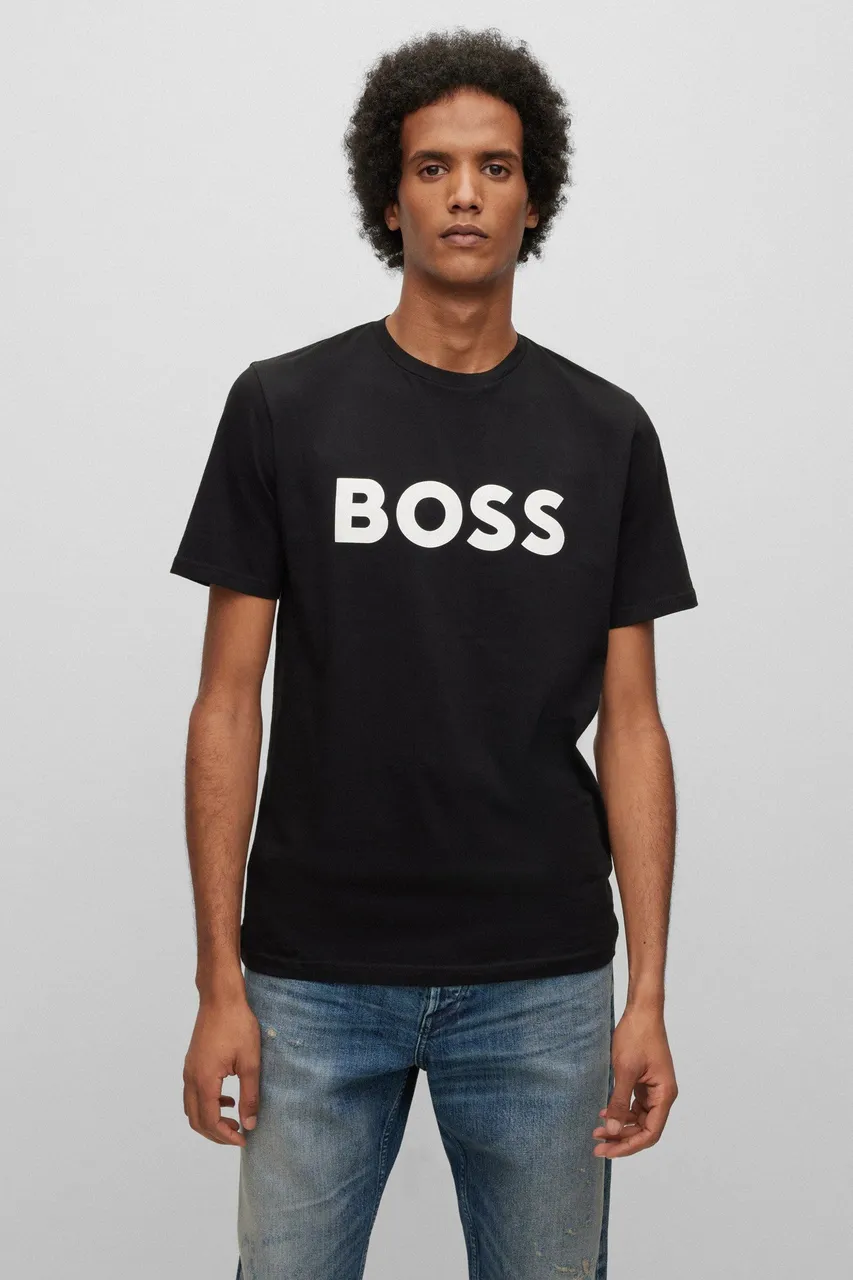 BOSS T-shirt Thinking Black