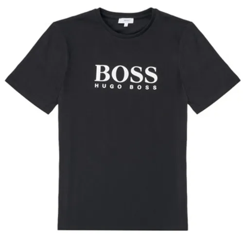 BOSS  TALLIATI  boys's Children's T shirt in Black
