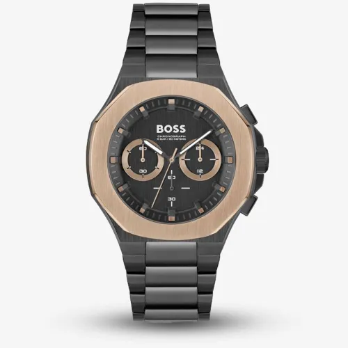 BOSS Taper Black & Rose Chronograph Watch 1514090