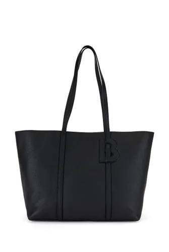 BOSS Womens Bee Shopper Italian-leather shopper bag with
