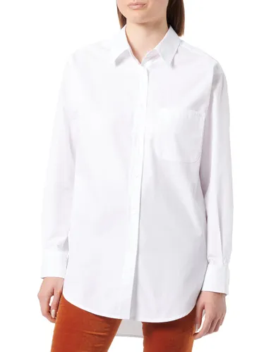 BOSS Womens Button Down Blouse Plain Shirt Long Sleeve