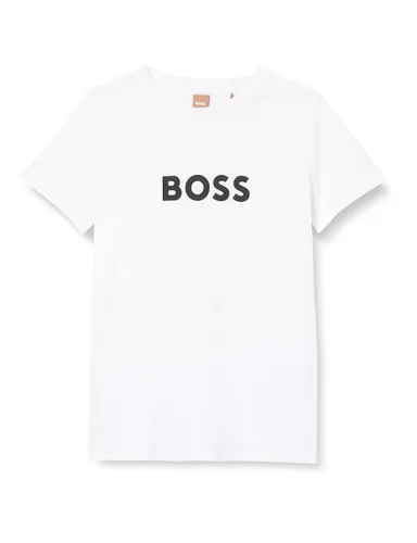 BOSS Womens C Elogo Printed-Logo T-Shirt in Organic Cotton